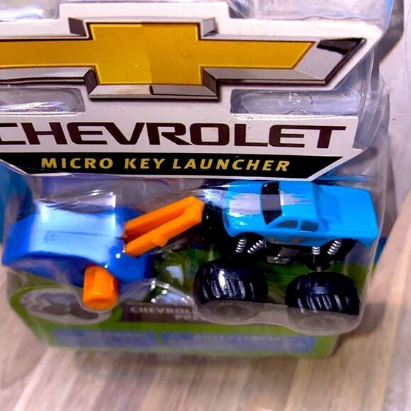 Chevy monster truck Chevrolet 4x4 truck red and blue Easter basket boy stuffer - Picture 2 of 6